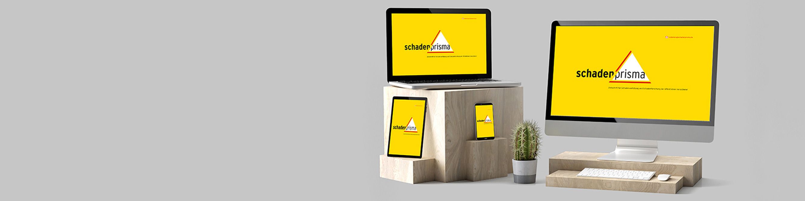 Schadenprisma Bildschirme mit gelben Hintergrund