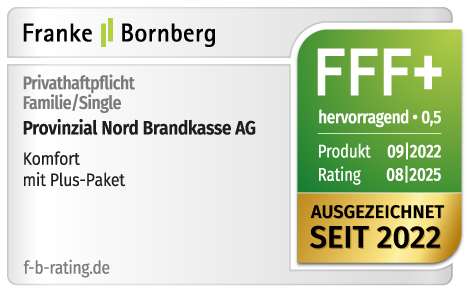 Siegel Privat-Haftpflichtversicherung von Franke & Bornberg